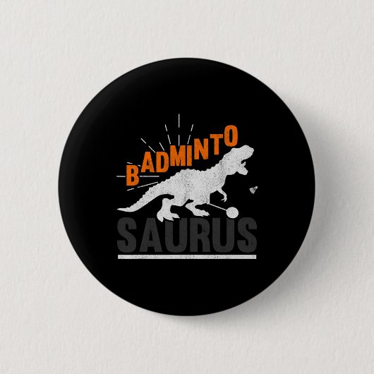 Dminto Saurus Rex Birdie Shuttle Dinosaur Dminton  Button (Vorderseite)
