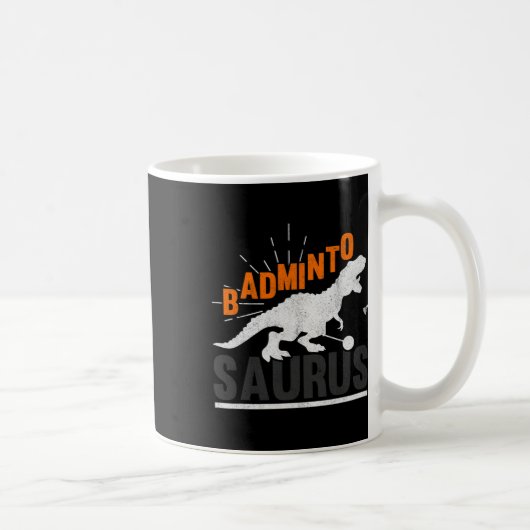 Dminto Saurus Rex Birdie Shuttle Dinosaur Dminton  Kaffeetasse (Rechts)