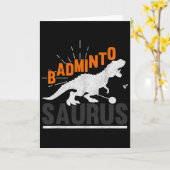 Dminto Saurus Rex Birdie Shuttle Dinosaur Dminton  Karte (Gelbe Blume)