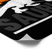 Dminto Saurus Rex Birdie Shuttle Dinosaur Dminton  Poster (Ecke)