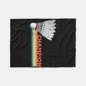 Dminton Player Champion Fleecedecke (Vorderseite (Horizontal))