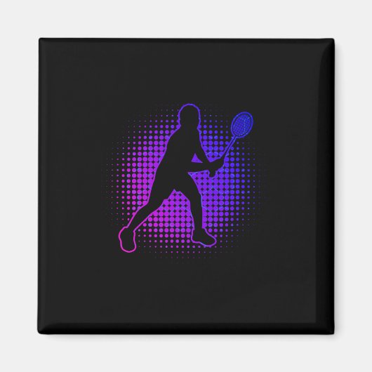 Dminton Player Dminton Women's Squash Shuttle Magnet (Vorne)