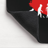 Dminton Player Evolution Funny Sports Coach Graphi Mousepad (Ecke)