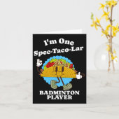 Dminton Player Funny Taco Wertungsquote Karte (Gelbe Blume)