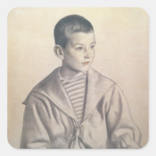 Dmitri Dmitrievich Shostakovich als Kind Quadratischer Aufkleber