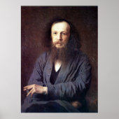 Dmitri Ivanovich Mendeleev von Ivan Kramskoy Poster (Vorne)
