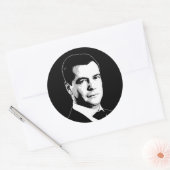 Dmitri Medwedew Runder Aufkleber (Umschlag)