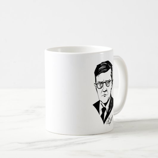 Dmitri Schustakowitsch Kaffeetasse (VorderseiteRechts)