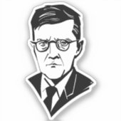Dmitri Shostakovich Aufkleber (Vorderseite)