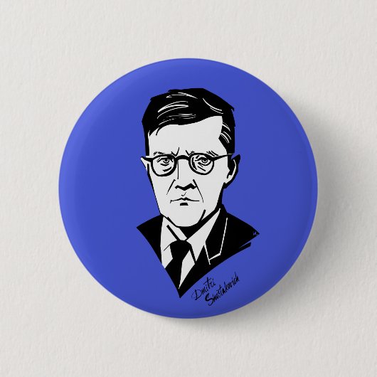Dmitri Shostakovich Button (Vorderseite)