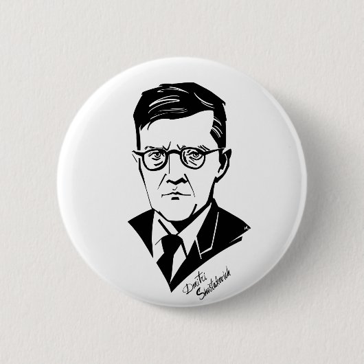 Dmitri Shostakovich Button (Vorderseite)