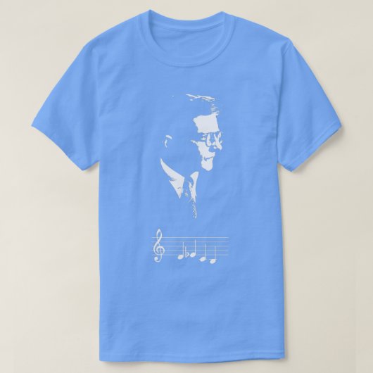 Dmitri Shostakovich DSCH motif musik notes Gift  T-Shirt (Design vorne)