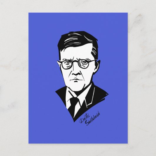 Dmitri Shostakovich Postkarte (Vorderseite)