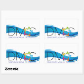 DMOC Blue Wave Autoaufkleber Rechteckiger Aufkleber (Blatt)