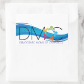 DMOC Blue Wave Autoaufkleber Rechteckiger Aufkleber (Tasche)