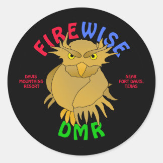 DMR. Firewise Owl Stickers & more (schwarz)