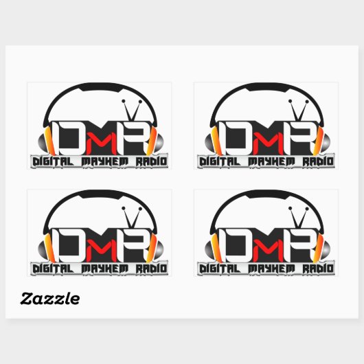 DMR-Rechteck-Aufkleber Rechteckiger Aufkleber (Blatt)