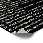 DM's Regeln Explizite Dungeons Dragons Poster (Ecke)