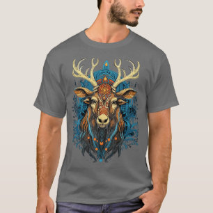 DMT Art Psychedelic Rentier T-Shirt