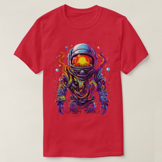 DMT Art Psychedelic Spaceman 2 T-Shirt (Design vorne)