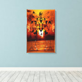 DMT SPIRITUELLE GRAFFITI-LEINWAND-ILLUMINATION LEINWANDDRUCK (Insitu (Holzboden))