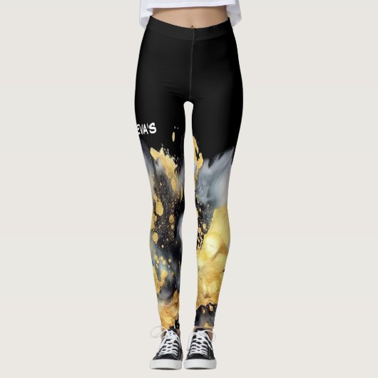 DMV GOLD LEGGINS (Vorderseite)