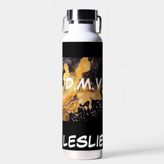 DMV-GOLD UND WEISSE TASSE TRINKFLASCHE (Vorne)