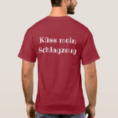 DMV Küss mein Schlagzeug Shirt-Dunkelheit T-Shirt (Rückseite)