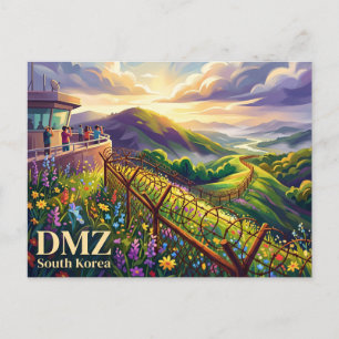 DMZ (Demilitarisierte Zone) Südkorea Postkarte