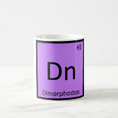 Dn - Dimorphodon Dinosaur Chemie-Symbol Kaffeetasse (Mittel)