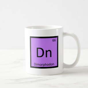 Dn - Dimorphodon Dinosaur Chemie-Symbol Kaffeetasse