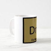 DN - Durian Fruit Chemistry Periodic Table Symbol Kaffeetasse (Vorderseite Links)