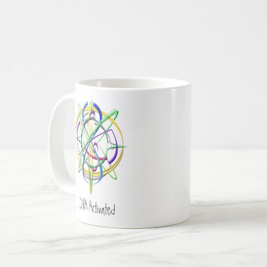 DNA aktivierte Atom-Kaffee-Tasse Kaffeetasse (Vorderseite Links)