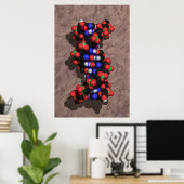 DNA auf Stone Poster (Heimbüro)