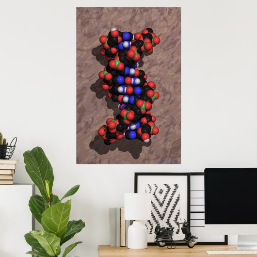 DNA auf Stone Poster (Heimbüro)