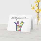 DNA-Aufspaltung - Grußkarten Karte (Gelbe Blume)