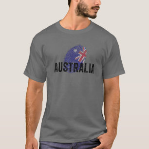 DNA Australischer Fingerabdruck Cool Australien Fl T-Shirt