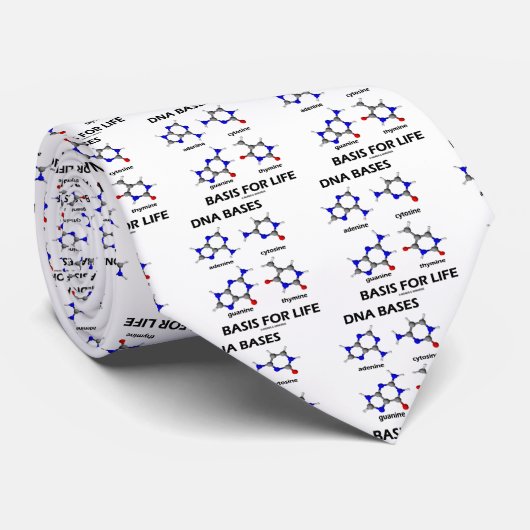 DNA-Basen für das Leben (Chemie-Moleküle) Krawatte (Gerollt)