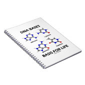 DNA-Basen für lebensmolekulare Struktur Notizblock (Rechte Seite)