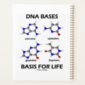 DNA-Basen für lebensmolekulare Struktur Planer (Rückseite)