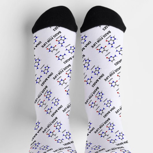DNA-Basen für lebensmolekulare Struktur Socken (Oben)