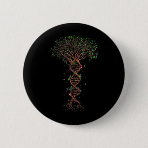 DNA-Baum Genetisch Lustiger Earth Day Pflanze eine Button
