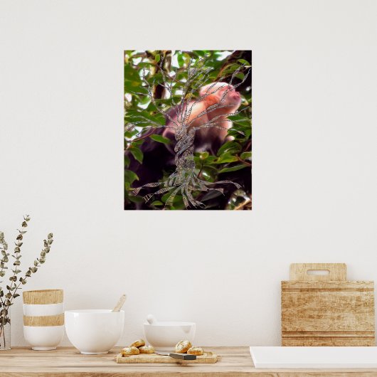 DNA-BAUM oder Baum des Lebens POSTER MONKEY HINTER (Küche)