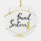 DNA-Baum von Sisters gefunden Keramik Ornament (Vorne)