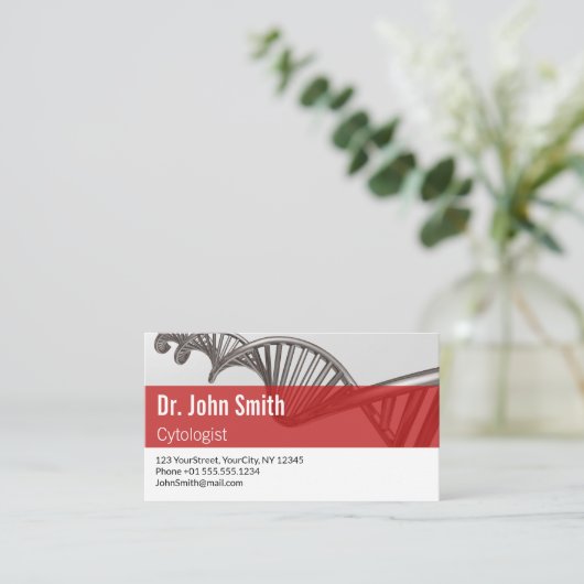 DNA-berufliche Fachleute Terminkarte (Stehend Vorderseite)