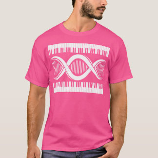 Dna Chain Keyboards Pianist Piano T-Shirt