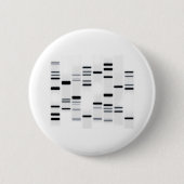 DNA-Code Schwarz auf Weiß Button (Vorderseite)