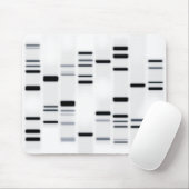 DNA-Code Schwarz auf Weiß Mousepad (Mit Mouse)