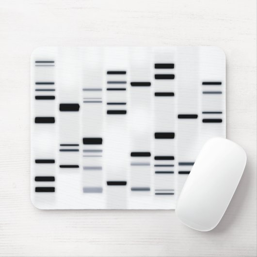 DNA-Code Schwarz auf Weiß Mousepad (Mit Mouse)