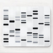 DNA-Code Schwarz auf Weiß Mousepad (Vorne)